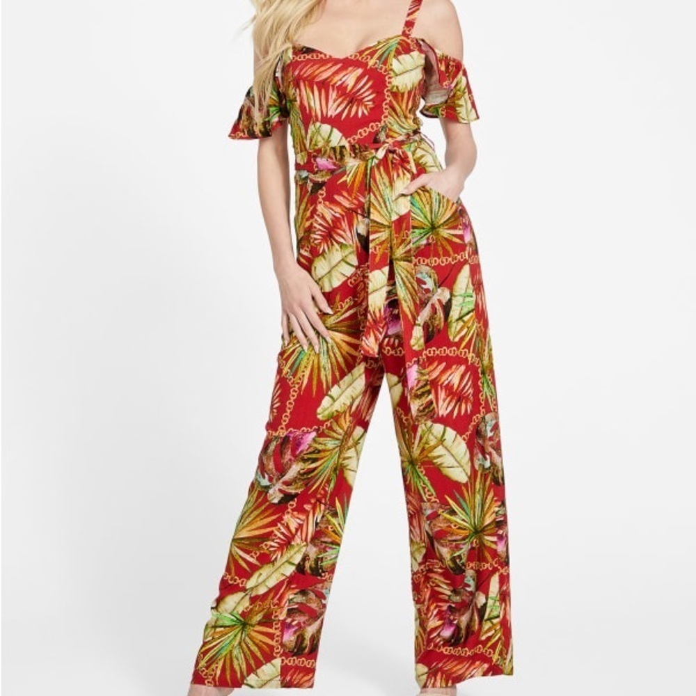 🍍NEW Guess Zelma Printed Jumpsuit - Size Small